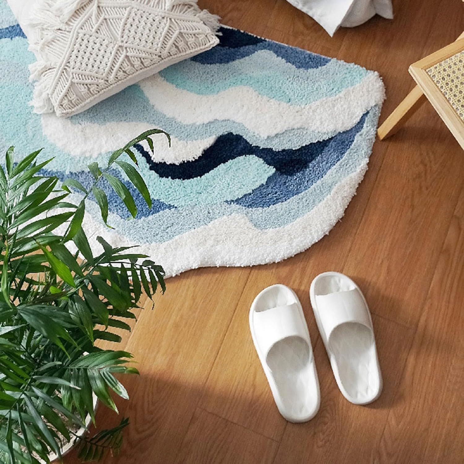 Non Slip Absorbent Bath Rug Washable Cute Floor Mat For Home Decor