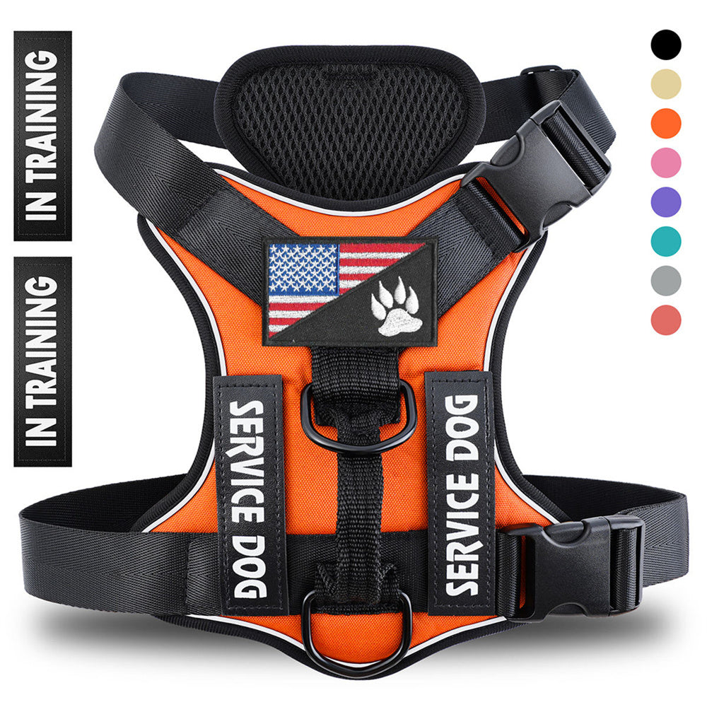 Premium Reflective Dog Harness Breathable Polyester Strap