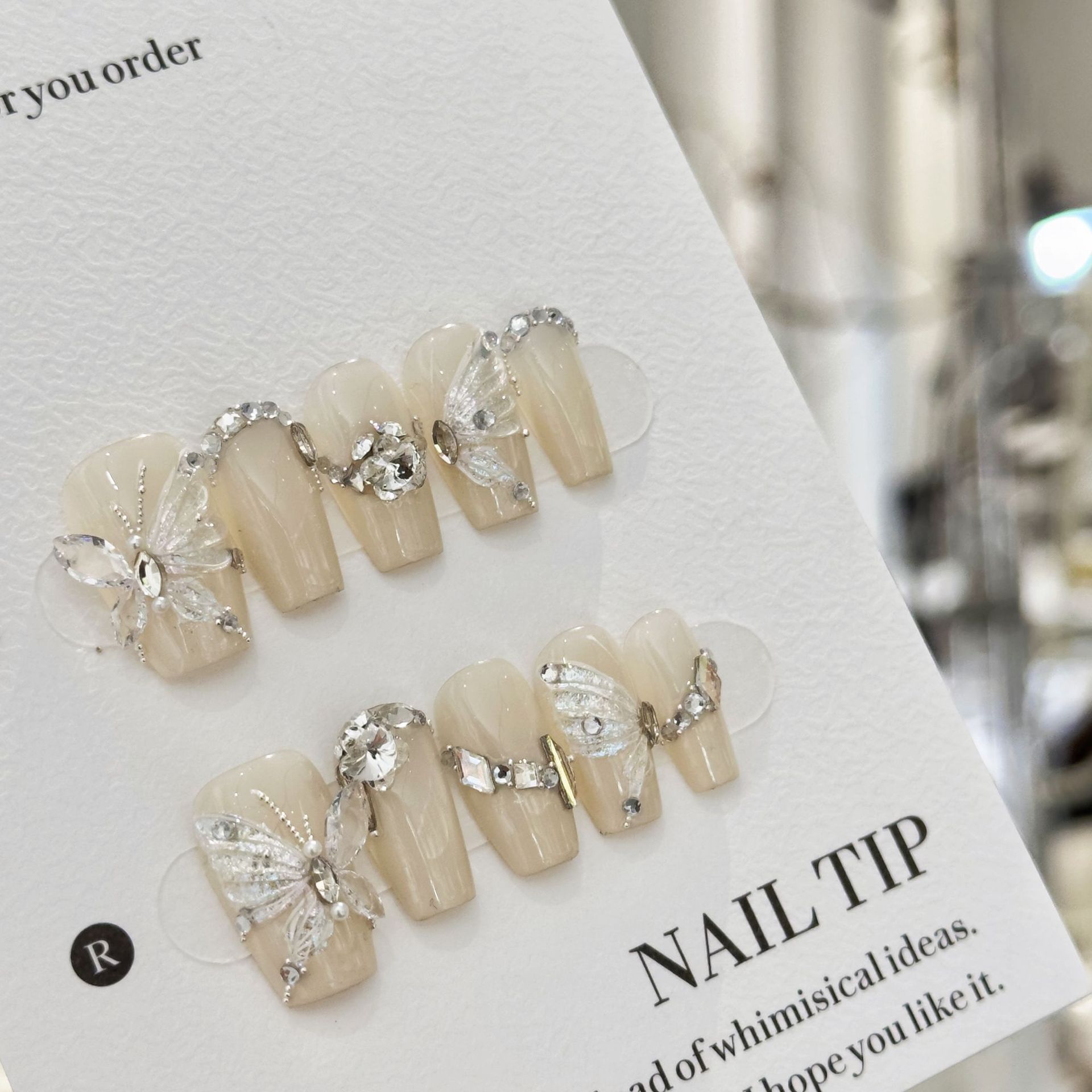 Handmade Fairy Light Luxury 3D Wearable Nail Armor