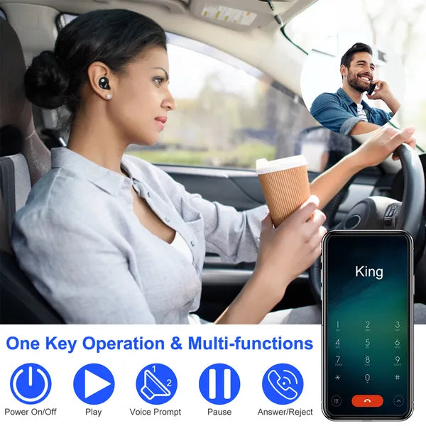 TWS Wireless Earbuds V4.2 Deep Bass Stereo IPX4 Earphones