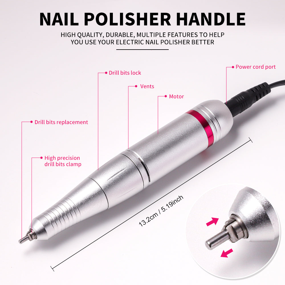 45000RPM Professional Electric Nail Drill with LCD Foot Control