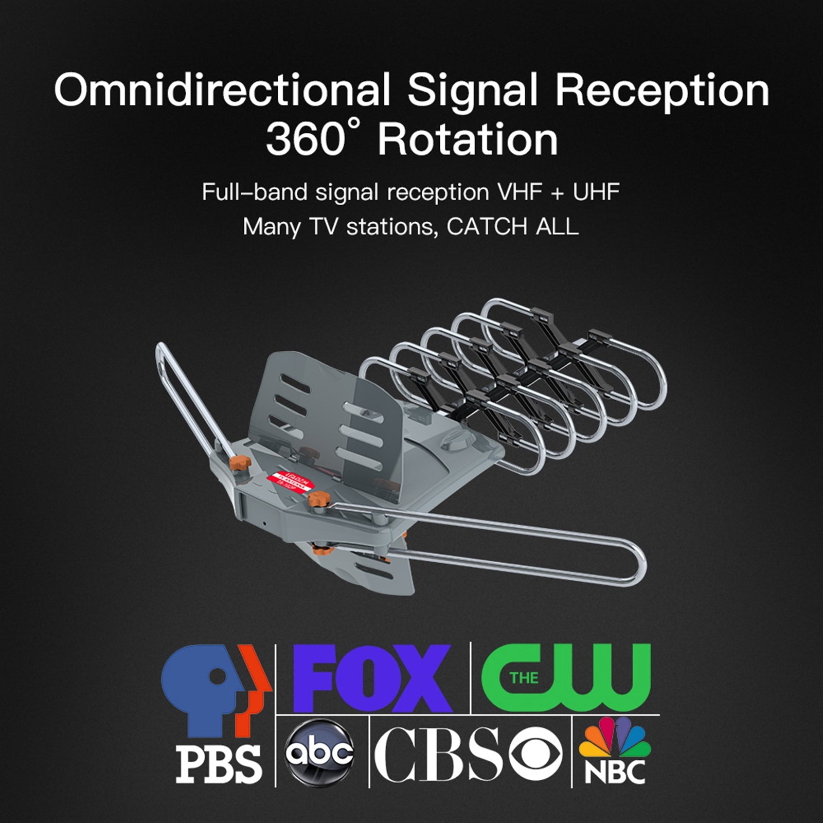 Outdoor TV Antenna 360 Degree Rotation High Gain Signal