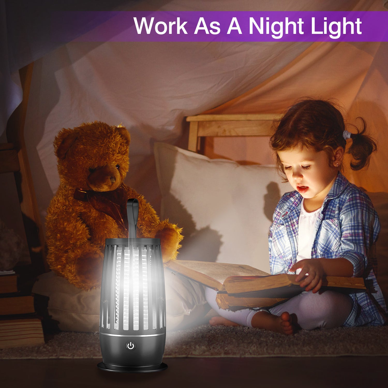 Rechargeable Mosquito Killer Lamp with UV Light Zapper