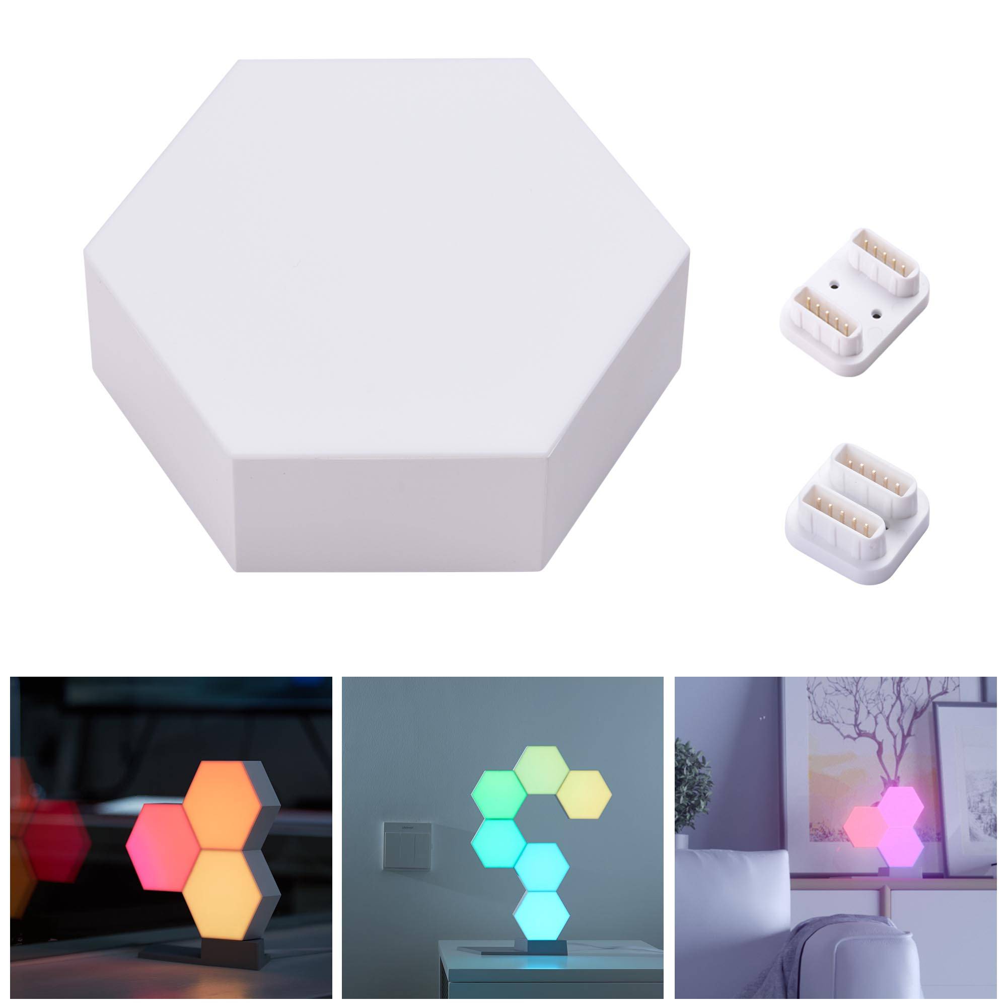Smart LED Hexagon Light Panels App Control Ambient Lighting