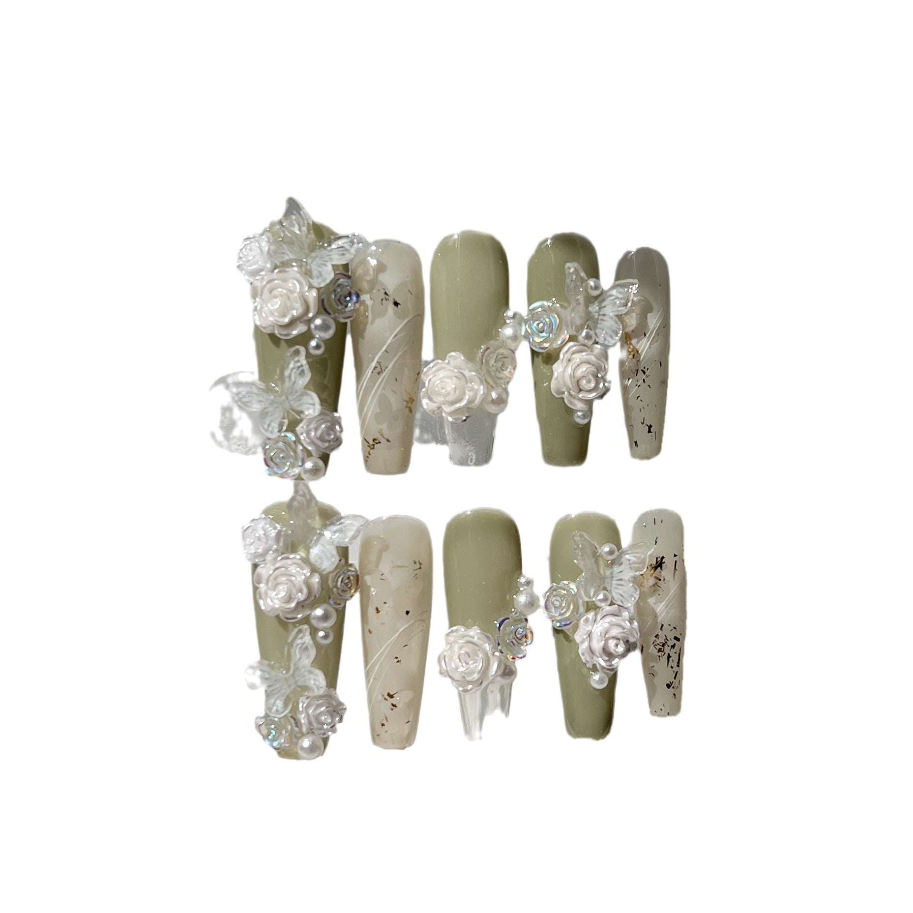 Long Wizard of Oz Armor Press On Nails