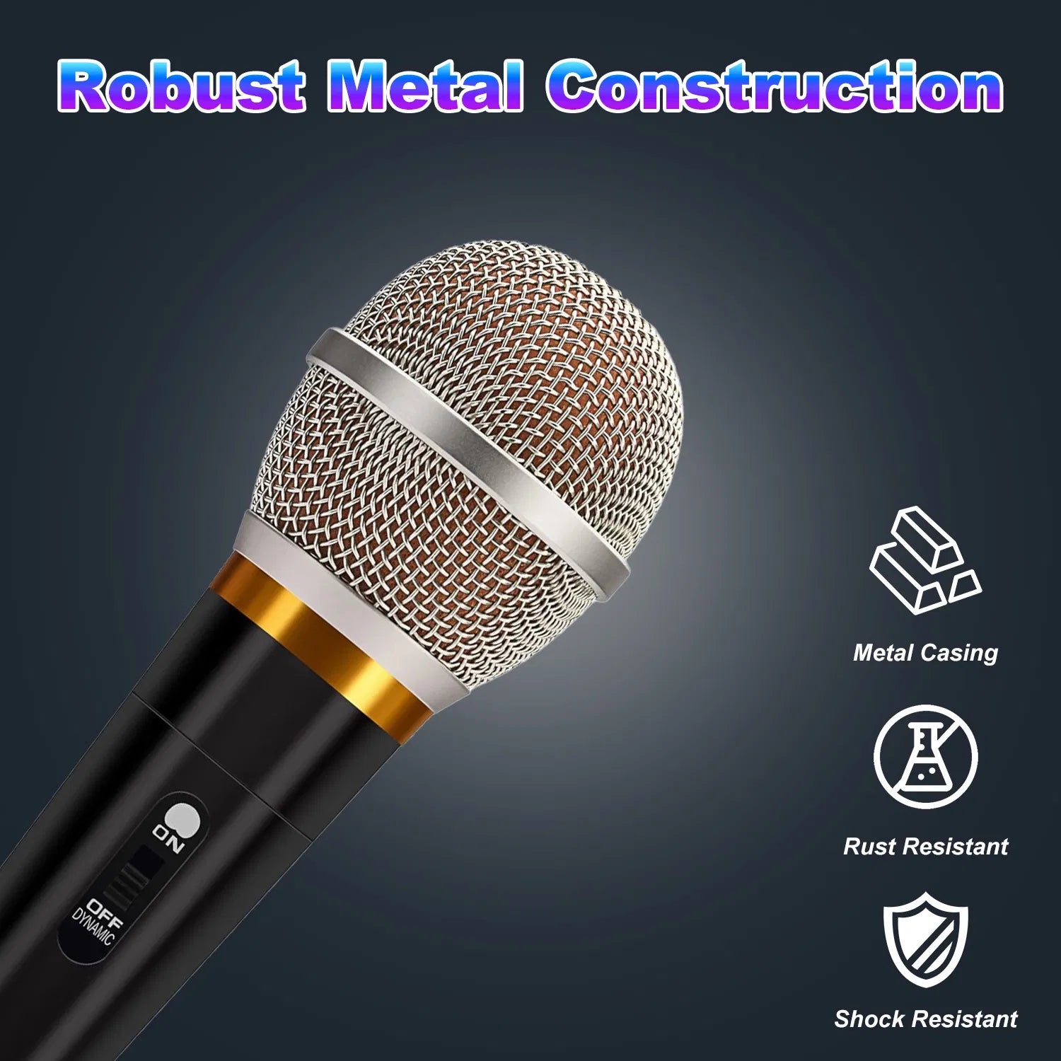 Handheld Dynamic XLR Microphone Cardioid Vocal Studio Mic