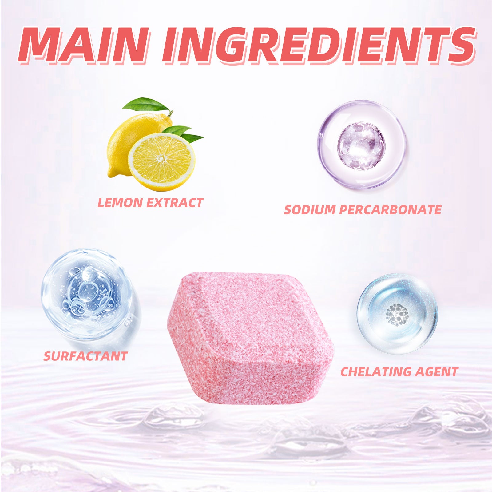 Powerful Toilet Effervescent Tablets Cleaner Odor & Stain Remover