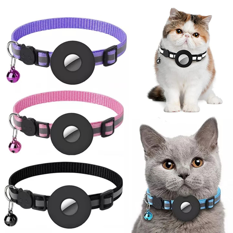 Premium Reflective Airtag Pet Collar Waterproof Protective Case
