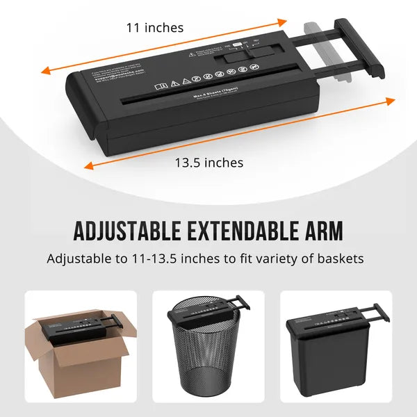 PowerSafe Portable Paper Shredder for Home & Office Use