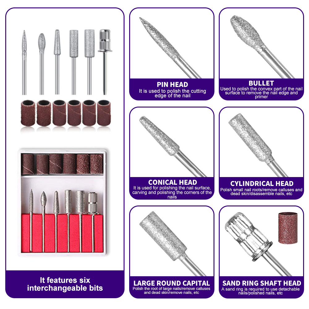 35000 RPM Cordless Rechargeable Nail Drill