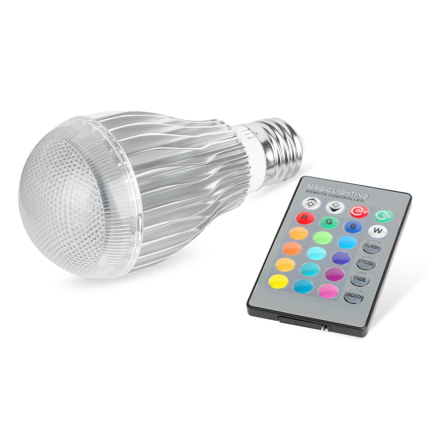LED RGB Light Bulb 9W E27 Color Changing Remote Mood Lamp