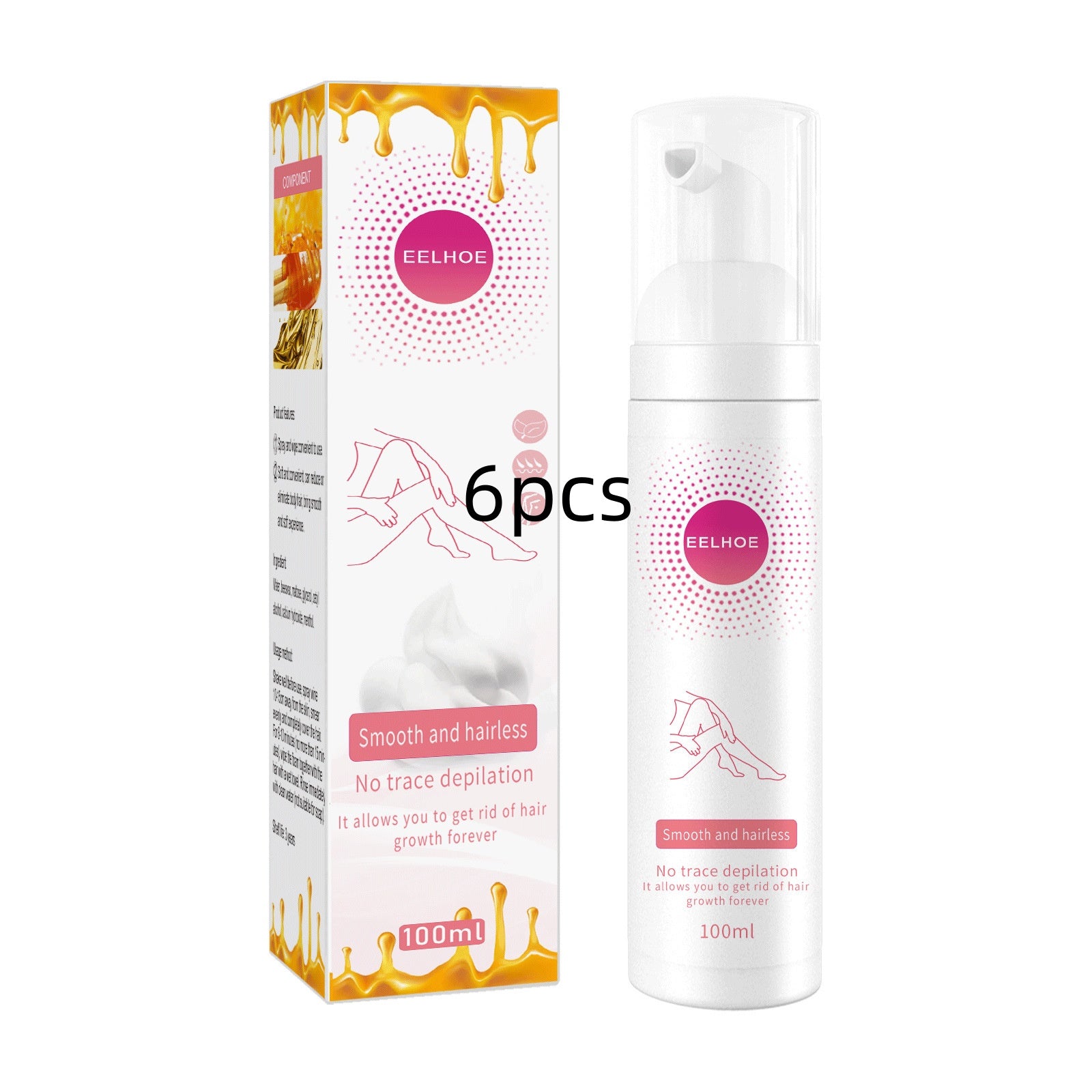 Hair Removal Spray for Smooth Skin and Gentle Depilatory Care