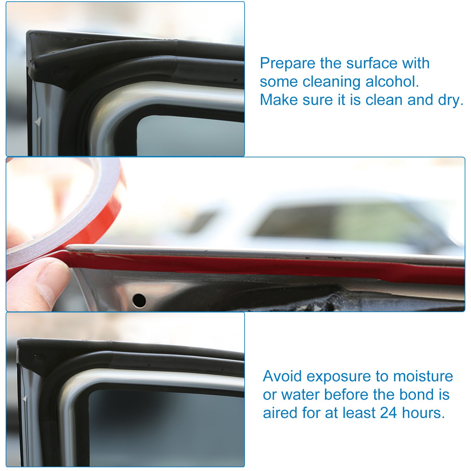 4PCS Heavy Duty Car Double Sided Mounting Tape 9.8FT Rolls