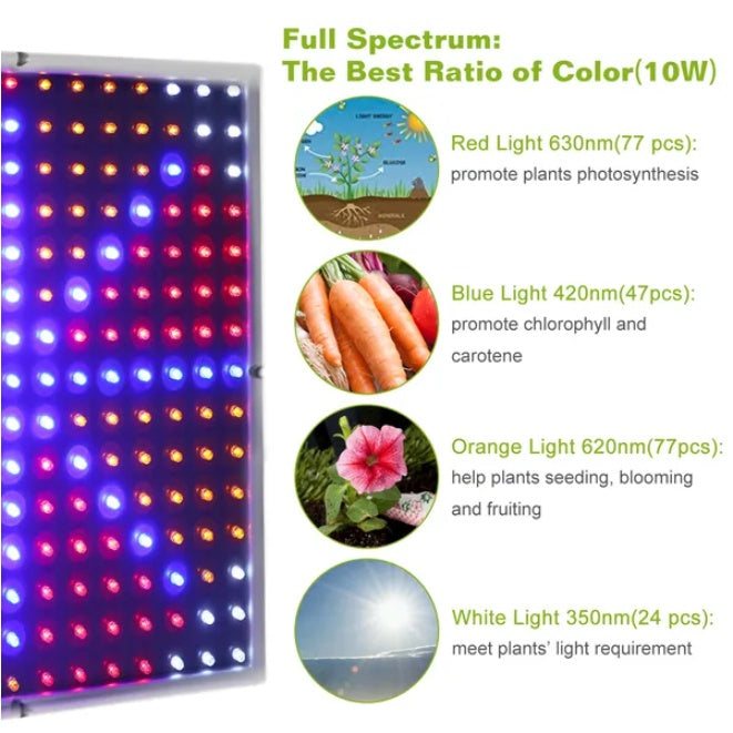 Full Spectrum Plant Grow Light Indoor LED Lamp for Plants