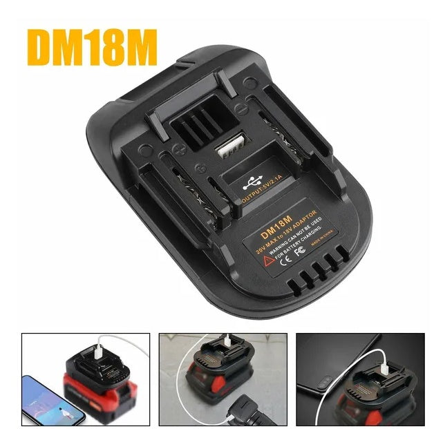 USB Battery Adapter Converter 20V to 18V Power Tool Adapter