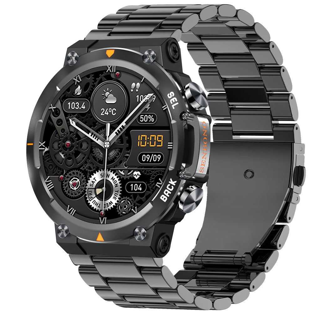MAX18 Bluetooth Smartwatch for Men AMOLED 1.43 Inch Fitness Sports Watch