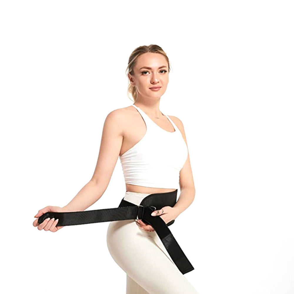 Dumbbell Hip Thrust Belt Waist Strap for Weight Training Anti-Slip Booty Workout Belt
