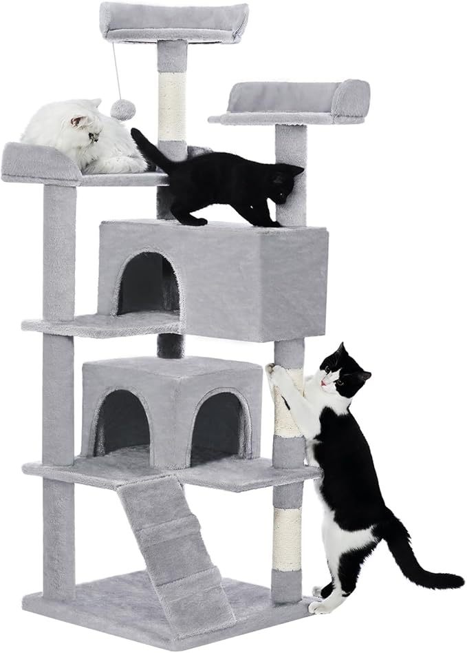 Premium Multi Level Cat Tree with Condos Scratching Posts and Toys
