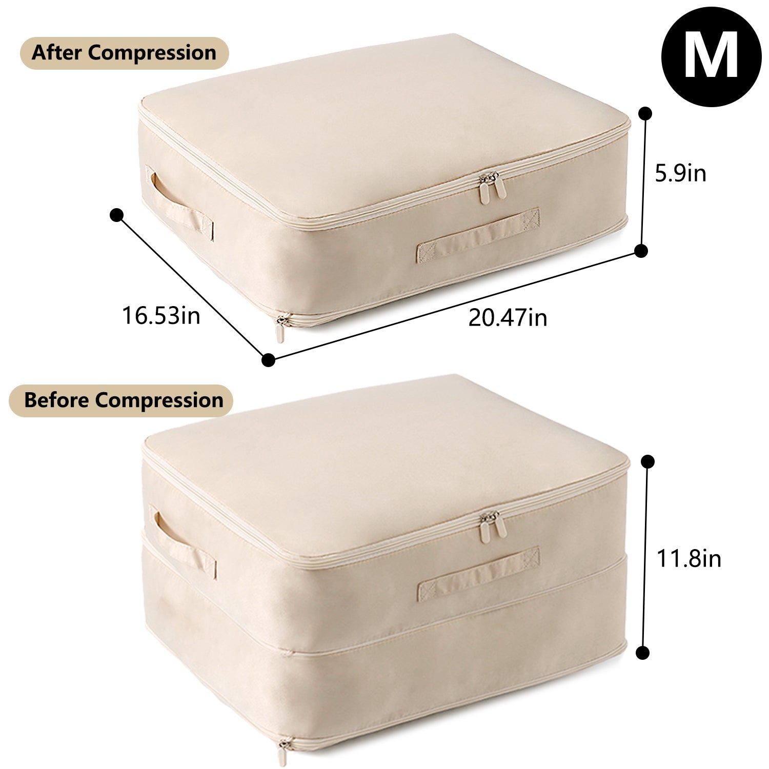 Foldable Compression Storage Bag For Bedding Clothes Organizer