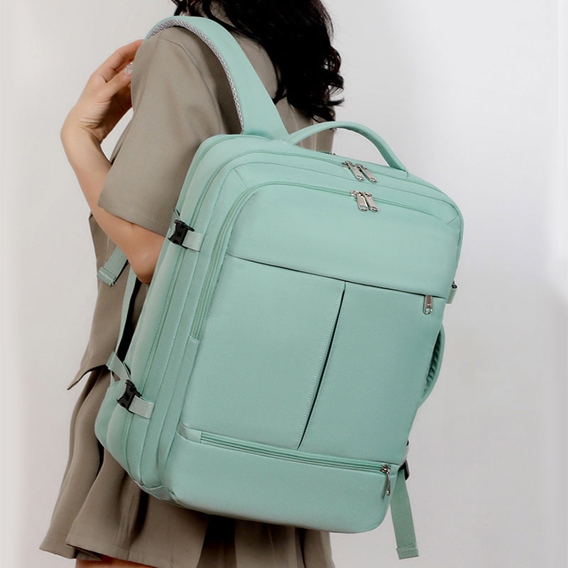 Large Capacity Business Travel Backpack Multiple Pockets Laptop Bag Unisex