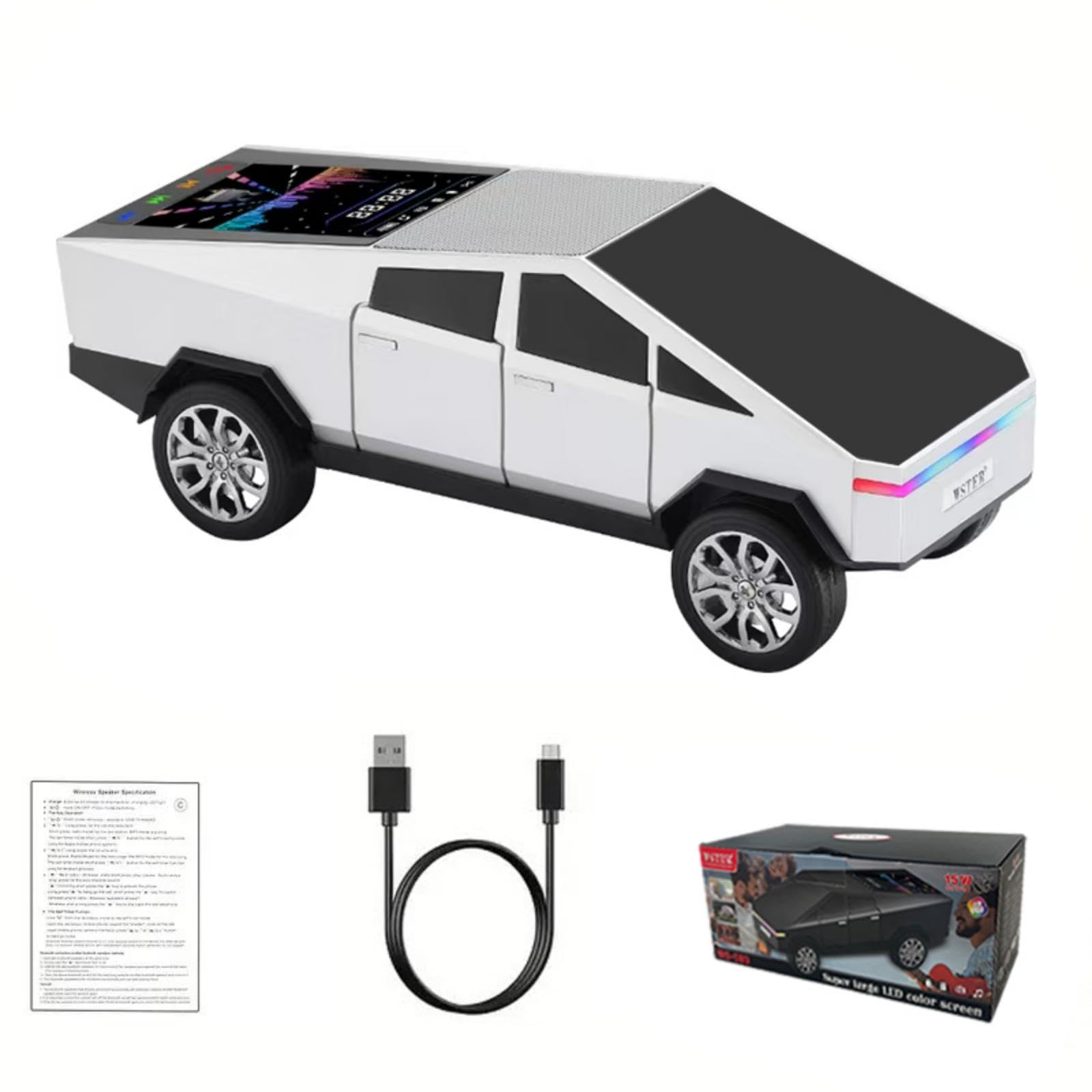 WS-580 Bluetooth Speaker TWS LED Display Wireless Sound