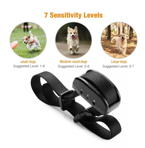 Automatic Anti-Bark Dog Collar with Smart Control Modes