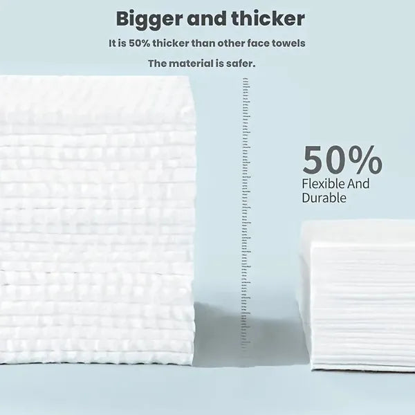 Premium Bamboo Face Towels Soft Disposable Makeup Remover