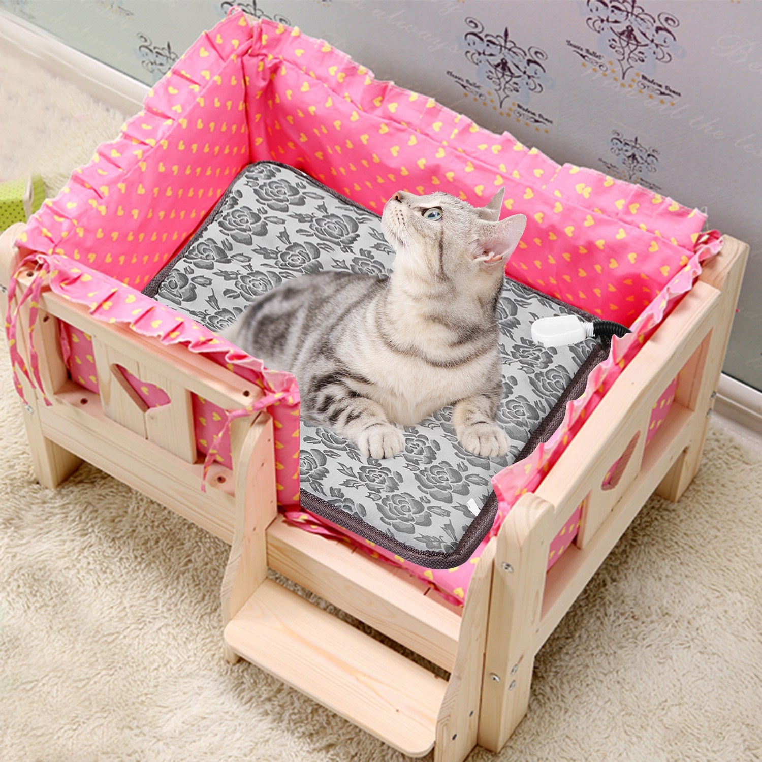 Premium Pet Heating Pad Waterproof Electric Warm Mat Safe Design