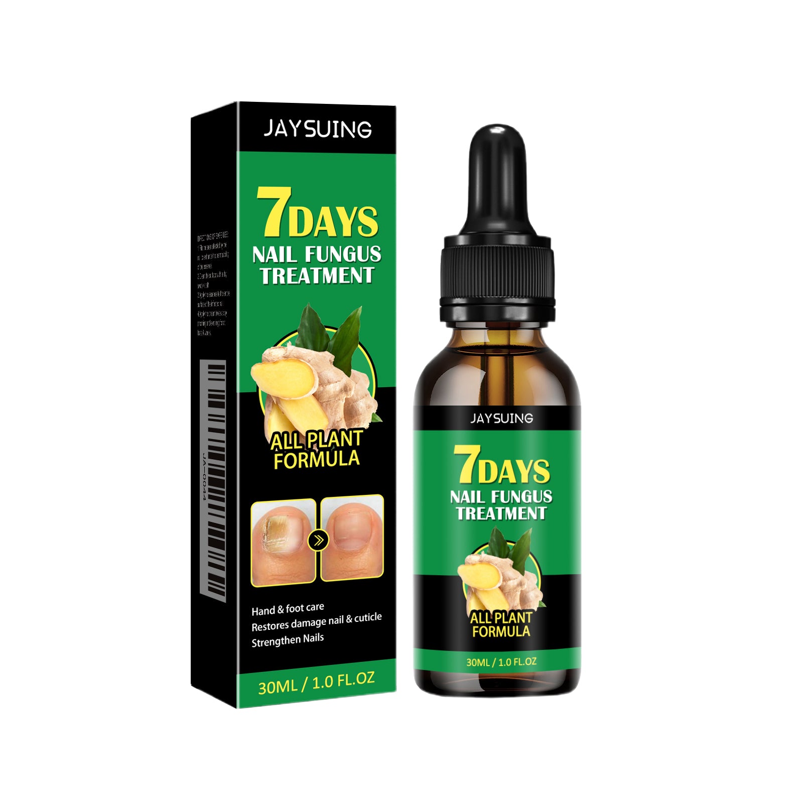 Jaysuing Ginger Nail Care Liquid for Smooth Nails