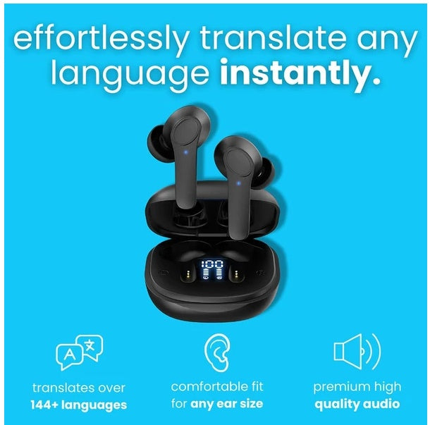 Real Time Translator Earbuds with 144 Languages Online Offline