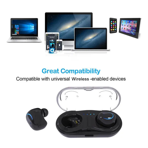 Wireless TWS Stereo Earbuds High Quality Sound Bluetooth Headset