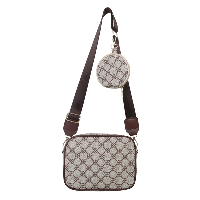 Vintage Pattern Crossbody Bag for Women Small Shell Shoulder Handbag