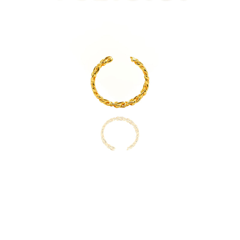 Luxury 24K Gold Adjustable Ring – Vintage Celtic Knot Band