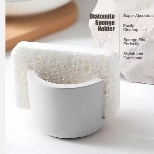 Ultra Absorbent Diatom Mud Sponge Rack Sink Caddy Organizer