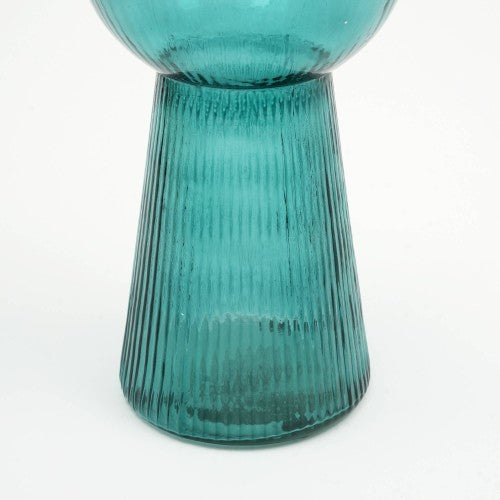 Modern Funnel Flare Glass Vase Large Tall Decorative Flower Vase