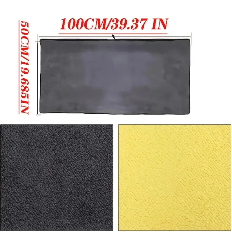Premium Coral Velvet Car Wash Towel Ultra Absorbent & Scratch-Free