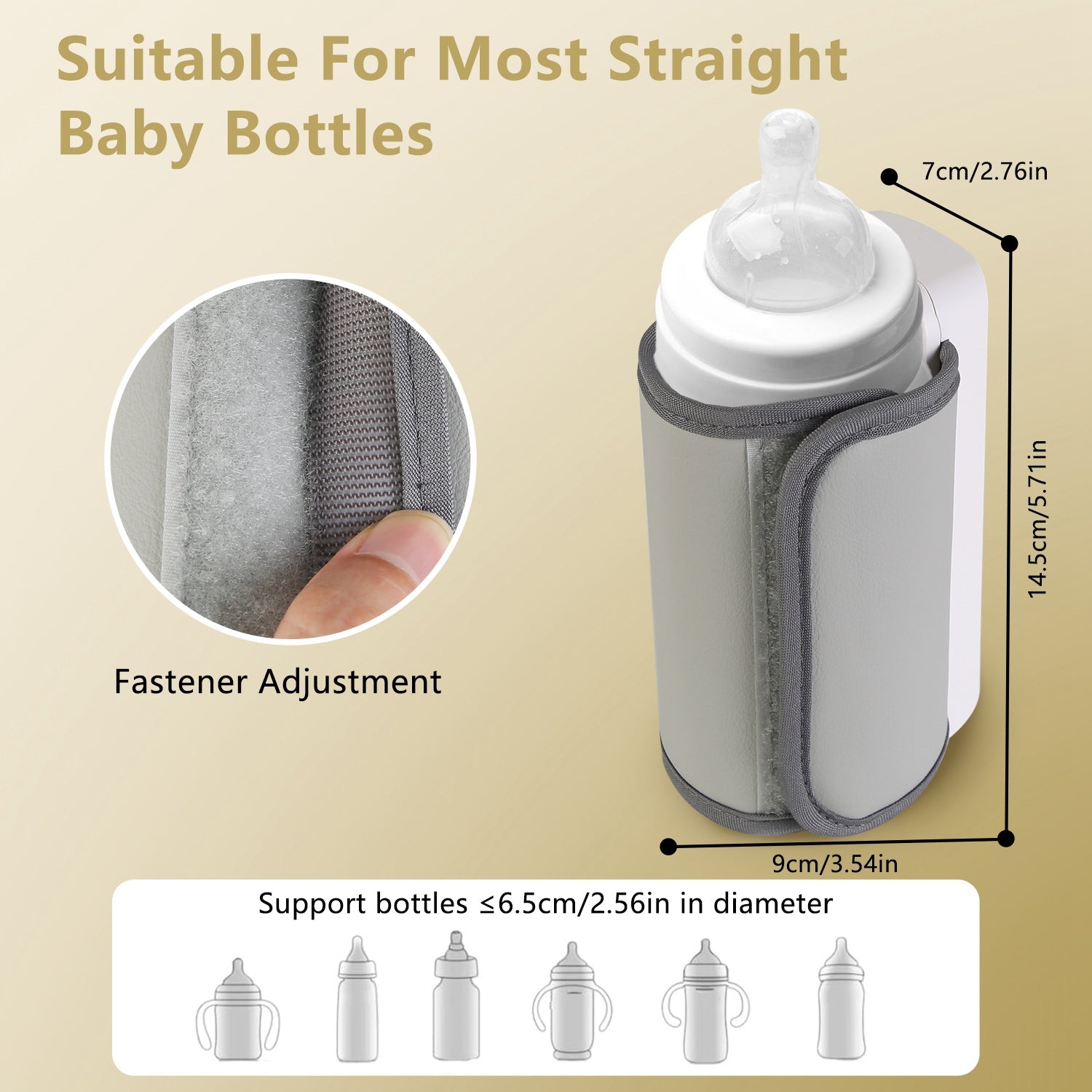 Portable Baby Bottle Warmer USB Rechargeable Milk Heater