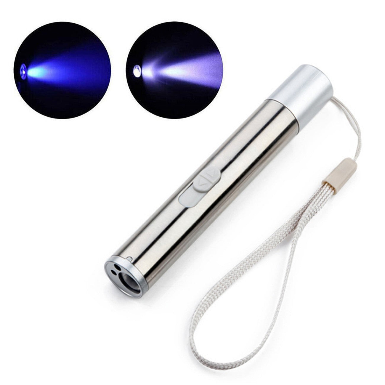 3-in-1 Laser Pointer USB Rechargeable UV Flashlight Pet Toy