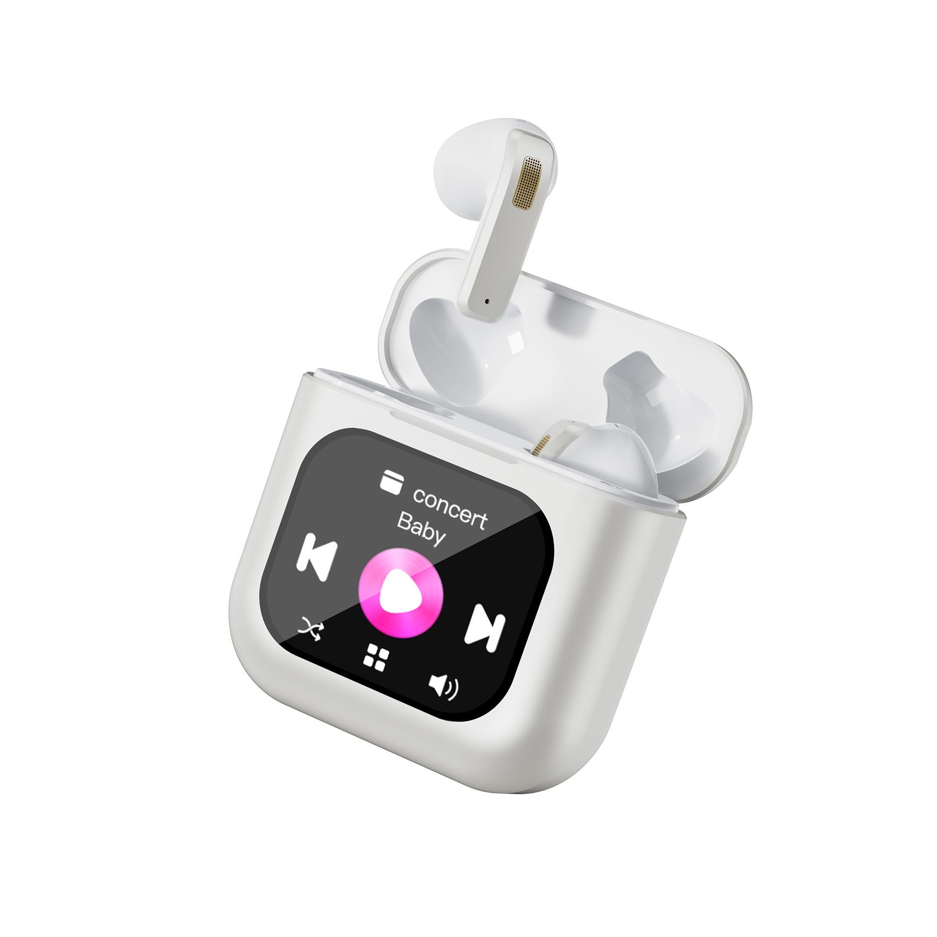 TWS Smart Screen ANC Earbuds Noise Canceling MP3 Playback