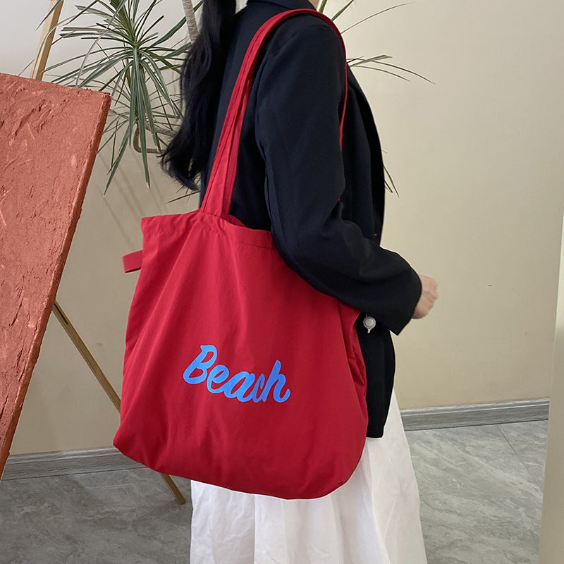 Large Capacity Canvas Shoulder Bag for Women Daily Use and Travel Needs
