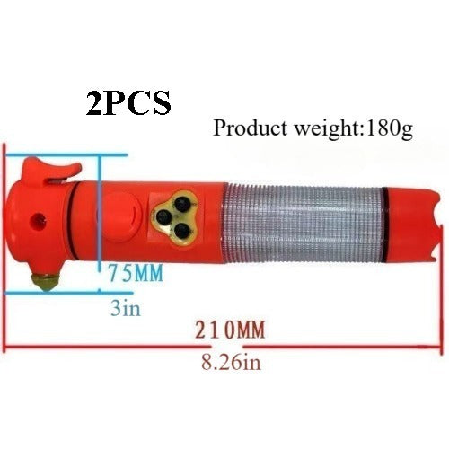Emergency Car Safety Hammer Flashlight Seatbelt Cutter Tool