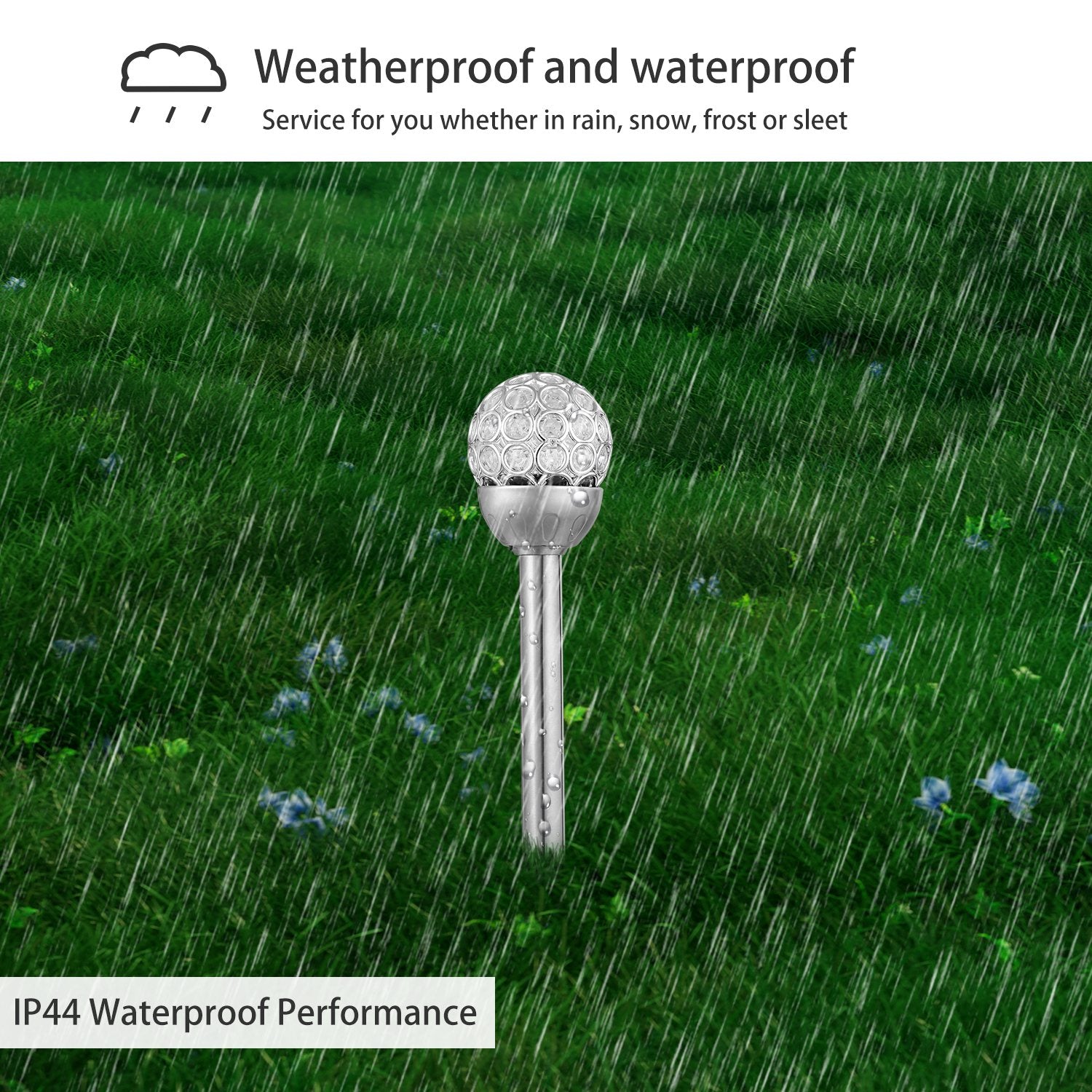 RGB Solar Pathway Lights Waterproof Garden Landscape Decor