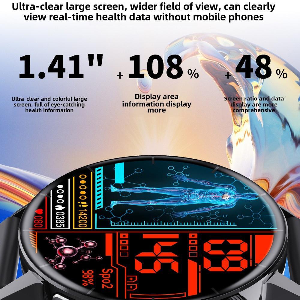 Smartwatch with Non-Invasive Glucose, ECG & Advanced Health Monitoring