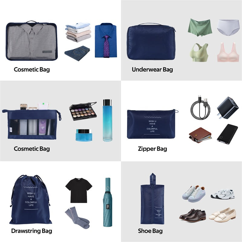 Minimalist Solid Color Storage Bag for Home Organization
