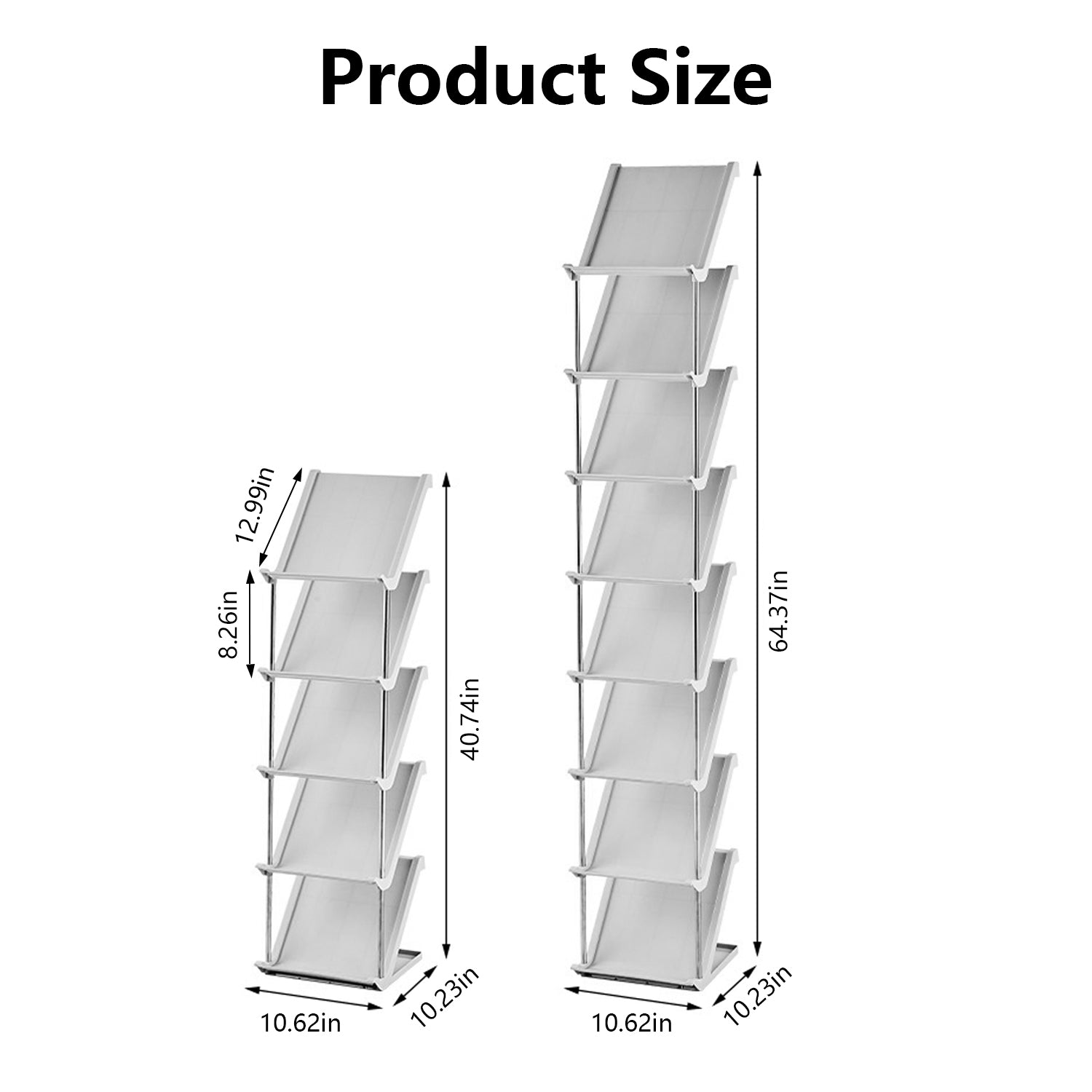 Space Saving 8-Tier Vertical Shoe Rack Narrow Storage Organizer