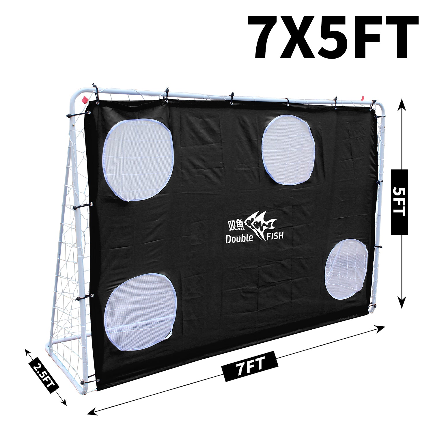 7.5ft x 5ft Professional Soccer Goal Net Heavy Duty