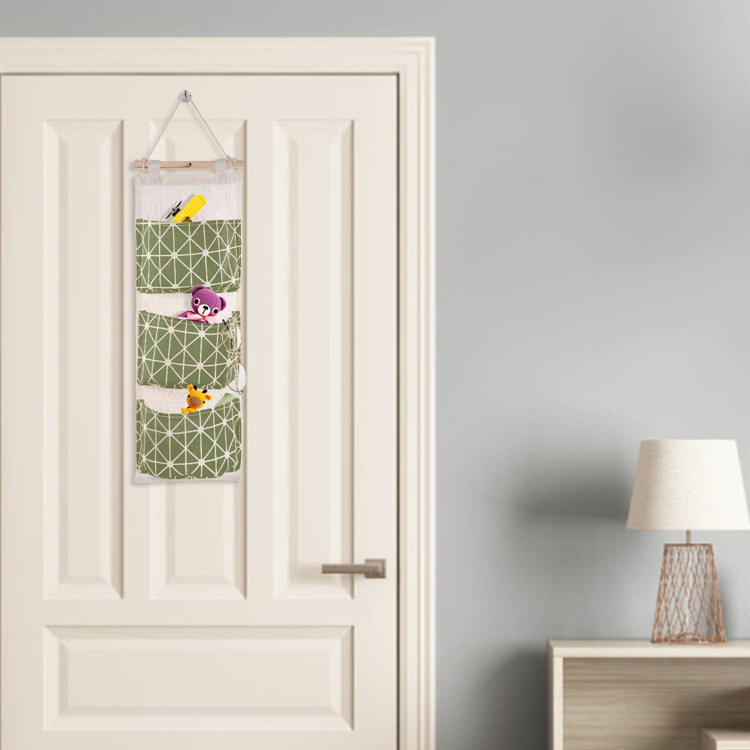 Wall Mounted Hanging Storage Organizer 3 Pocket Waterproof Bag