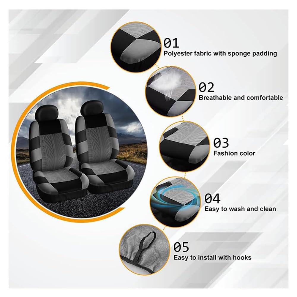 Premium Car Seat Covers for Hilux Full Set Durable Protection
