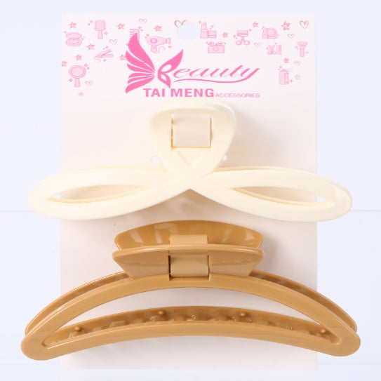 Trendy Korean Cross Hair Clip Strong Grip Stylish Hair Accessory