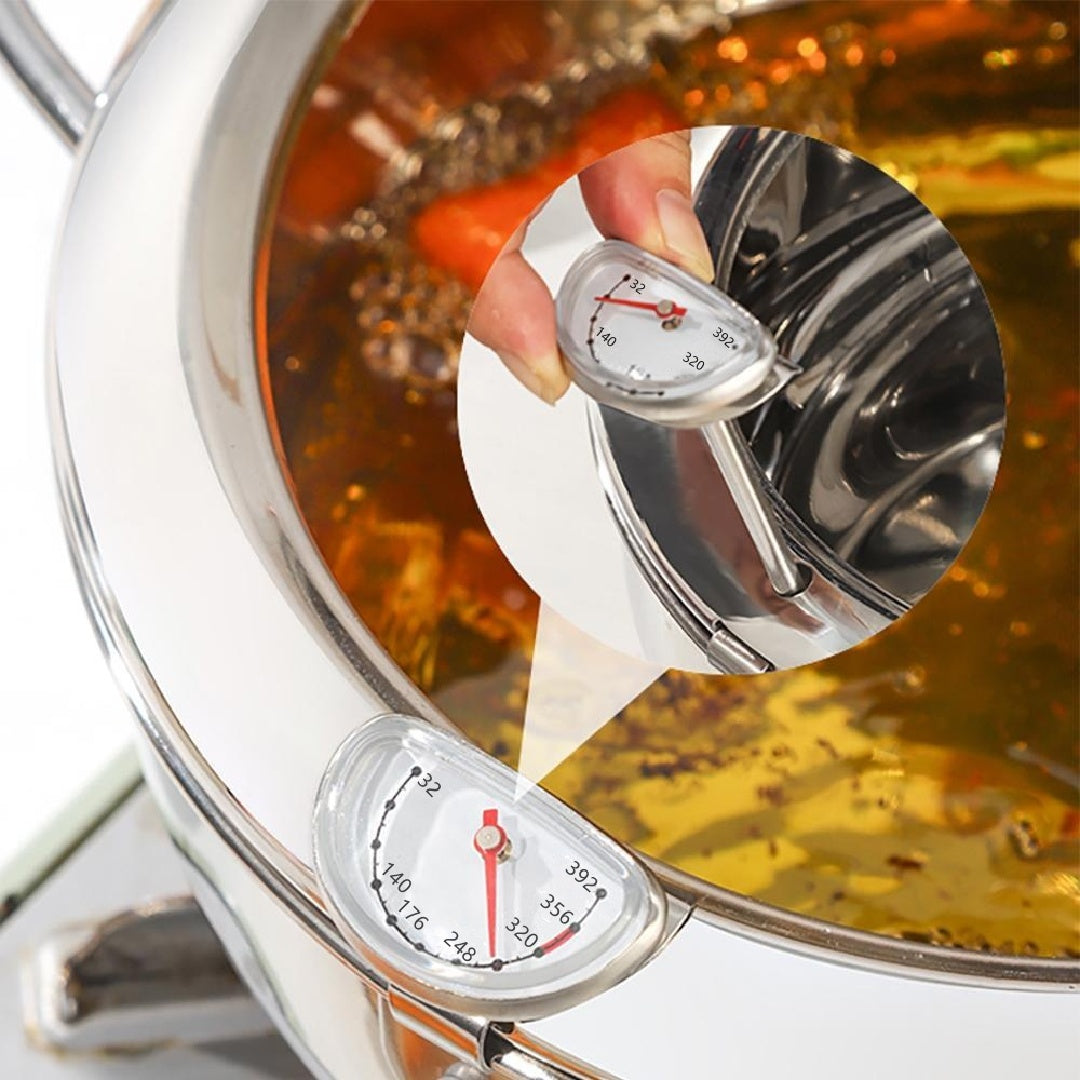 Stainless Steel Deep Fryer Pot with Temperature Control